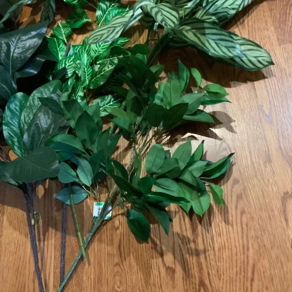 Vintage Artificial Greenery Bundle Assorted Original Stickers Soft